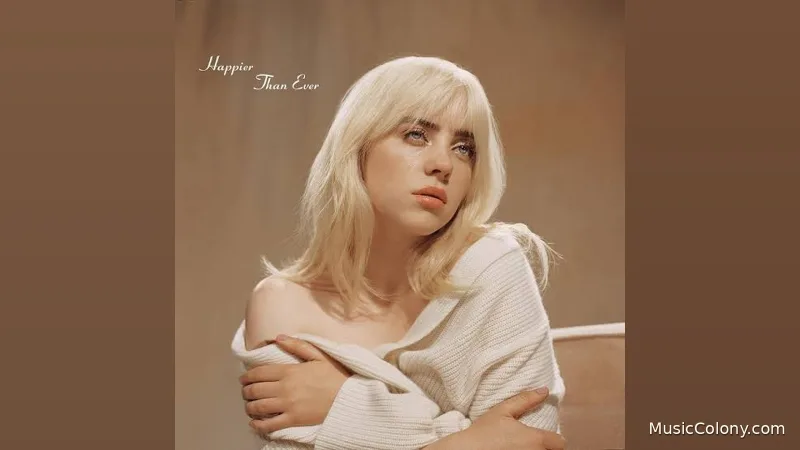 کاور Happier than ever از Billie Eilish